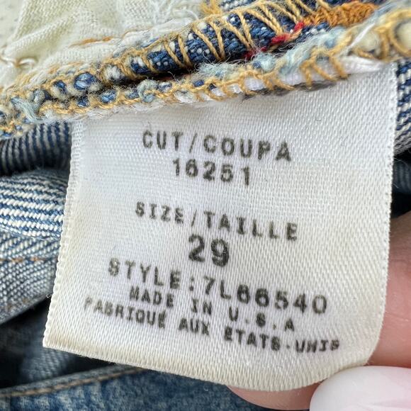 ALLEN B. by Allen Schwartz Floral Embroidered Mod Jeans Size 29 - Picture 8 of 10